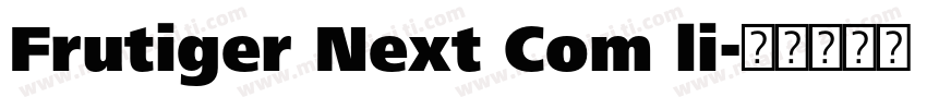 Frutiger Next Com li字体转换